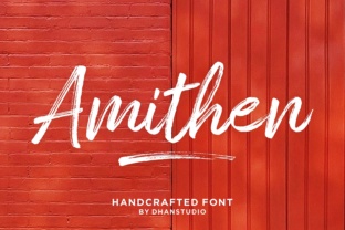 Amithen: A Textured Brush Font for Modern Designs