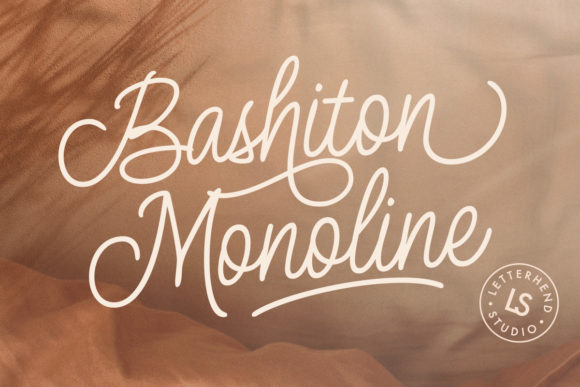Bashiton Monoline: Vintage Script Font for Timeless Design