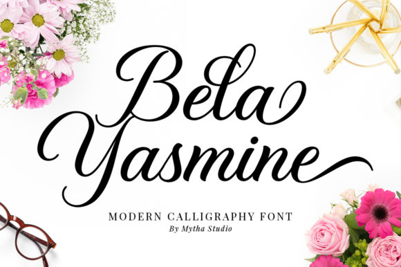 Bela Yasmine: A Charming Handwritten Font for Creative Designs