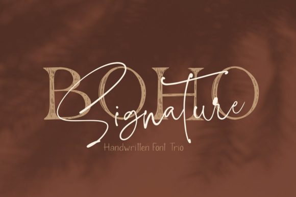 Boho Signature Trio: A Versatile Font Collection