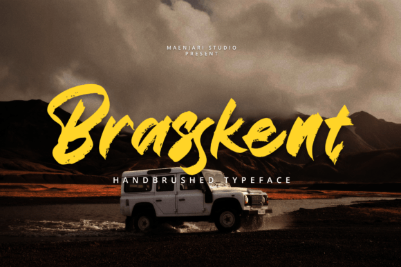 Brasskent: A Bold Brush Font for Impactful Design