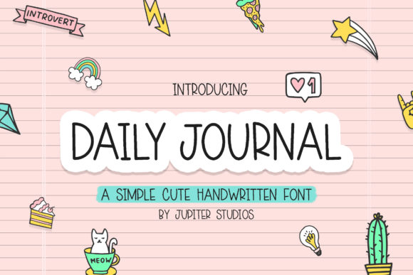 Daily Journal: A Handwritten Font for Charming Designs