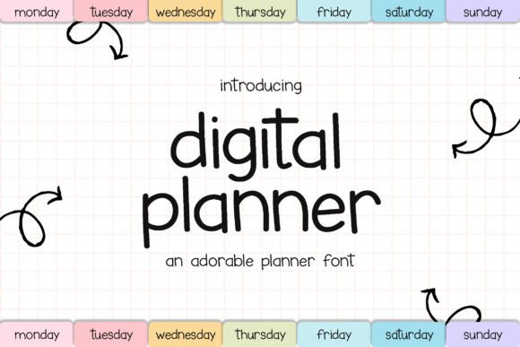 Digital Planner: A Handwritten Font for Every Occasion