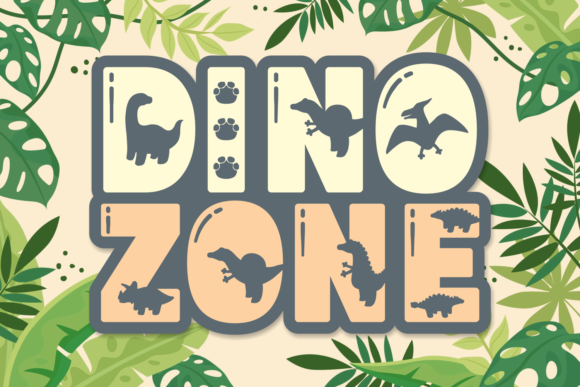 Dino Zone: A Playful Font for Creative Projects