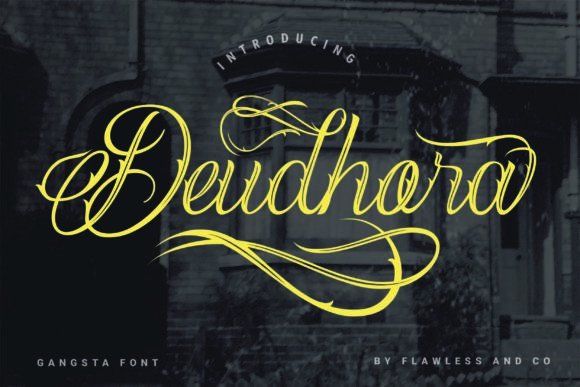 Discover Deudhora: An Elegant Script Font for Modern Design