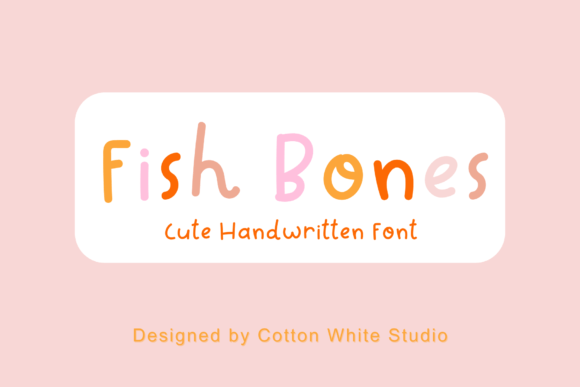 Fish Bones: A Handwritten Font for Creative Projects