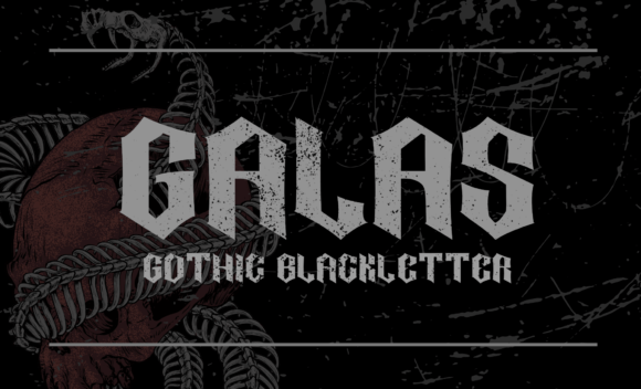 Galas: A Bold Gothic Typeface for Edgy Designs