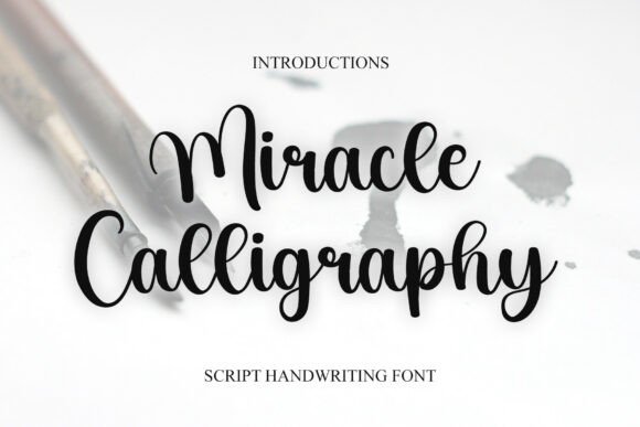 Miracle Calligraphy: Elegant Handwritten Font for Stunning Designs