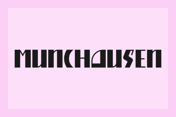 Munchausen: A Retro Sans Serif for Creative Projects