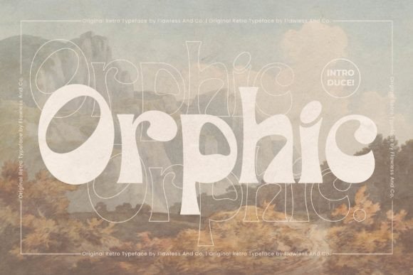 Orphic: A Retro Display Font for Bold, Boho Creativity