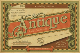 Renaissance Garden: Artistic Typography for Vintage Designs
