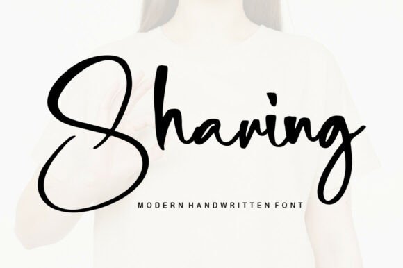 Sharing: A Stylish Handwritten Font for Modern Design