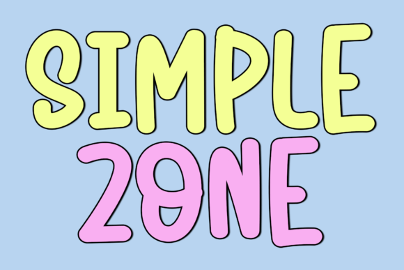 Simple Zone: A Friendly Handwritten Font for Creative Projects