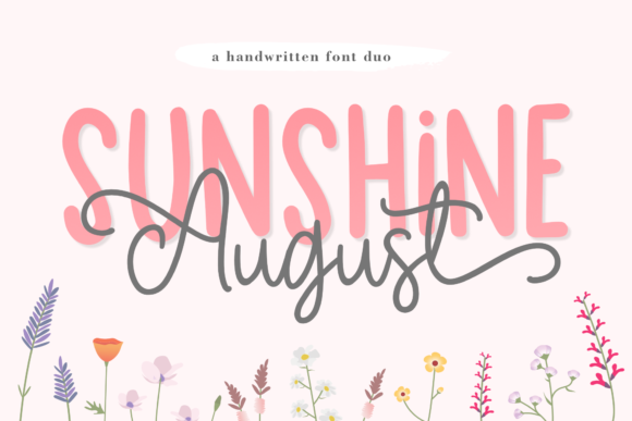 Sunshine August: A Font Pairing for Warm, Branded Designs